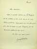 Lettre autographe sign&eacute;e &agrave; Laurent Tailhade. Joseph Gayda (1856-1897), po&egrave;te, f&eacute;libre, hydropathe, hirsute, mort de la tuberculose. 
