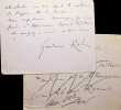 Lettre autographe sign&eacute;e &agrave; Laurent Tailhade. Gustave Kahn (1859-1936), po&egrave;te, &eacute;crivain, critique d'art.