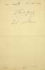Lettre autographe sign&eacute;e &agrave; Laurent Tailhade. Paul Gandy (1853-1931), m&eacute;decin, &eacute;crivain, d'une famille de Bagn&egrave;res-de-Bigorre.