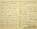 Lettre autographe sign&eacute;e &agrave; Laurent Tailhade. Sylvio Lazzari (1857-1944), compositeur fran&ccedil;ais d'origine autrichienne. 