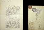 Lettre autographe sign&eacute;e &agrave; Laurent Tailhade. Georges Lecomte (1867-1958), &eacute;crivain, membre de l'Acad&eacute;mie fran&ccedil;aise.