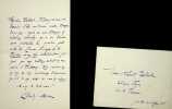 Lettre autographe sign&eacute;e &agrave; Laurent Tailhade. [Duel] Charles Morice (1860-1919), po&egrave;te, &eacute;crivain.