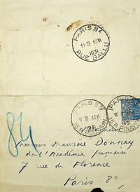 Lettre autographe signée à Maurice Donnay