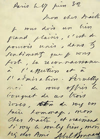 Lettre autographe signée à Maurice Donnay