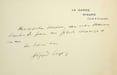 Lettre autographe sign&eacute;e &agrave; Maurice Donnay. Alfred Capus (1857-1922), &eacute;crivain, journaliste. 