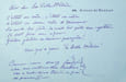 Lettre autographe sign&eacute;e &agrave; Maurice Donnay. [Offenbach] Jeanne Granier (1853-1939), chanteuse, com&eacute;dienne. 