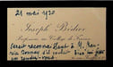 Carte autographe &agrave; Maurice Donnay. Joseph B&eacute;dier (1864-1938), &eacute;crivain, philologue, membre de l'Acad&eacute;mie fran&ccedil;aise. 