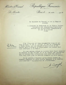 Lettre signée