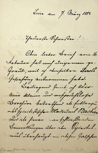 Lettre autographe signée