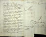 Lettre autographe sign&eacute;e. Famille Guynaud (Guinaud) de Cruis, &agrave; Aix-en-Provence. Certainement Mary Guynaud, notaire royal ou l'un de ses deux fils ...