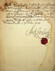 Lettre sign&eacute;e. Mauritz Lewenhaupt (1666-1735), g&eacute;n&eacute;ral su&eacute;dois. 