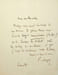 Lettre autographe sign&eacute;e. Ernest Reyer (1823-1909), compositeur. 