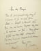 Lettre autographe sign&eacute;e. Ernest Reyer (1823-1909), compositeur. 