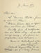 Lettre autographe sign&eacute;e. Albert Renaud (1851-1924), compositeur, organiste, critique musical. 