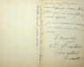 Lettre autographe sign&eacute;e &agrave; Louis P&eacute;ricaud. El&eacute;onore Bonnaire (1852-1910), chanteuse, artiste de music-hall et caf&eacute;-concert. 