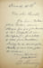 Lettre autographe sign&eacute;e &agrave; Louis P&eacute;ricaud. Alphonse Lemonnier (1842-1907), &eacute;crivain, chansonnier, journaliste. 