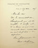 Lettre autographe sign&eacute;e &agrave; Louis P&eacute;ricaud. Henri Micheau (1857-1916), directeur de th&eacute;&acirc;tre. 