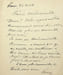 Lettre autographe sign&eacute;e. F.-Henry Peru (ca.1830-1922), pianiste, un des derniers &eacute;l&egrave;ves de Chopin. 
