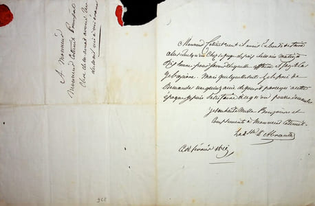 Lettre autographe signée
