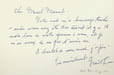 Lettre autographe sign&eacute;e &agrave; Marcel Marnat. No&euml;l Lee (1924-2013), pianiste, compositeur am&eacute;ricain. 