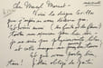 Lettre autographe sign&eacute;e &agrave; Marcel Marnat. No&euml;l Lee (1924-2013), pianiste, compositeur am&eacute;ricain. 