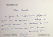 Lettre autographe sign&eacute;e &agrave; Marcel Marnat. Beno&icirc;t Duteurtre (1960-2024), &eacute;crivain, critique musical, producteur, animateur de radio. 