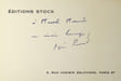 Lettre autographe sign&eacute;e &agrave; Marcel Marnat. R&eacute;gine Pernoud (1909-1998), archiviste, historienne. 