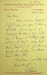 Lettre autographe sign&eacute;e &agrave; Marcel Marnat. Joseph-Marie Lo Duca (1910-2004), &eacute;crivain, critique de cin&eacute;ma. 
