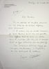 Lettre autographe sign&eacute;e &agrave; Marcel Marnat. Jacques Cast&eacute;r&egrave;de (1926-2014), compositeur, pianiste, p&eacute;dagogue. 