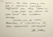 Lettre autographe sign&eacute;e &agrave; Marcel Marnat. Marcel Joray (1910-1996), botaniste, instituteur, fondateur des &eacute;ditons du Griffon. 