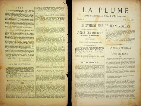 La Plume, Revue Littéraire & Artistique - n°41 du 1er janvier 1891 - numéro exceptionnel consacré au Symbolisme de Jean Moréas.. [Revue La Plume, ...