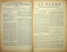 La Plume, Revue de Litt&eacute;rature, de Critique & d'Art ind&eacute;pendants - n&deg;61 du 1er novembre 1891 - num&eacute;ro exceptionnel consacr&eacute; &agrave; la chanson moderne. .. ...
