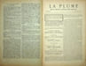 La Plume, Revue de Litt&eacute;rature, de Critique & d'Art ind&eacute;pendants - n&deg;63 du 1er d&eacute;cembre 1891 - Les Bretons de France - num&eacute;ro exceptionnel compos&eacute; ...