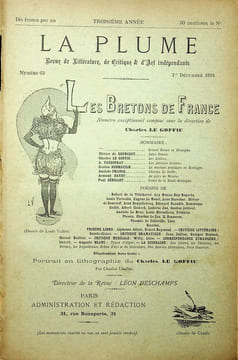 La Plume, Revue de Littérature, de Critique & d'Art indépendants - n°63 du 1er décembre 1891 - Les Bretons de France - numéro exceptionnel composé ...