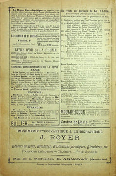 La Plume, Revue de Littérature, de Critique & d'Art indépendants - n°63 du 1er décembre 1891 - Les Bretons de France - numéro exceptionnel composé ...