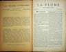 La Plume, Litt&eacute;raire, Artistique et Sociale - n&deg;68 du 15 f&eacute;vrier 1892.. [Revue La Plume, Collectif dont] Adolphe Rett&eacute;, Paul V&eacute;rola, Adrien Remacle, ...
