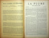 La Plume, Litt&eacute;raire, Artistique et Sociale - n&deg;69 du 1er mars 1892.. [Revue La Plume, Collectif dont] Edouard Drumont, Rachilde, Andr&eacute; des Gachons, ...