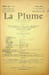 La Plume, Litt&eacute;raire, Artistique et Sociale - n&deg;69 du 1er mars 1892.. [Revue La Plume, Collectif dont] Edouard Drumont, Rachilde, Andr&eacute; des Gachons, ...