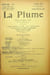 La Plume, Litt&eacute;raire, Artistique et Sociale - n&deg;70 du 15 mars 1892.. [Revue La Plume, Collectif dont] Jean Mor&eacute;as, Maurice du Plessys, Charles Le ...