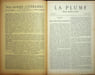La Plume, Litt&eacute;raire, Artistique et Sociale - n&deg;70 du 15 mars 1892.. [Revue La Plume, Collectif dont] Jean Mor&eacute;as, Maurice du Plessys, Charles Le ...