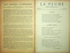 La Plume, Litt&eacute;raire, Artistique et Sociale - n&deg;71 du 1er avril 1892.. [Revue La Plume, Collectif dont] Jean Mor&eacute;as, Camille Lemonnier, Stuart ...