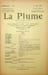  La Plume, Litt&eacute;raire, Artistique et Sociale - n&deg;73 du 1er mai 1892.. [Revue La Plume, Collectif dont] Emile Zola, Louis de Gramont, Hector France, ...