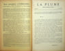  La Plume, Litt&eacute;raire, Artistique et Sociale - n&deg;73 du 1er mai 1892.. [Revue La Plume, Collectif dont] Emile Zola, Louis de Gramont, Hector France, ...