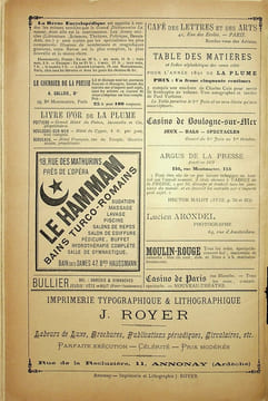 La Plume, Littéraire, Artistique et Sociale - n°74 du 15 mai 1892 - numéro exceptionnel consacré au jargon de Maistre François Villon.. [Revue La ...