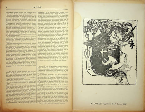 La Plume, Revue Littéraire & Artistique - n°41 du 1er janvier 1891 - numéro exceptionnel consacré au Symbolisme de Jean Moréas.. [Revue La Plume, ...