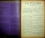 La Plume, Litt&eacute;raire, Artistique et Sociale - n&deg;80 du 15 ao&ucirc;t 1892 - num&eacute;ro exceptionnel consacr&eacute; &agrave; la m&eacute;moire de L&eacute;on Cladel.. [Revue La Plume, ...
