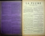 La Plume, Litt&eacute;raire, Artistique et Sociale - n&deg;80 du 15 ao&ucirc;t 1892 - num&eacute;ro exceptionnel consacr&eacute; &agrave; la m&eacute;moire de L&eacute;on Cladel.. [Revue La Plume, ...