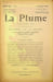 La Plume, Litt&eacute;raire, Artistique et Sociale - n&deg;81 du 1er septembre 1892.. [Revue La Plume, Collectif dont] Baudelaire, Paul Verlaine, Adolphe Rett&eacute;, ...