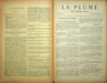 La Plume, Litt&eacute;raire, Artistique et Sociale - n&deg;81 du 1er septembre 1892.. [Revue La Plume, Collectif dont] Baudelaire, Paul Verlaine, Adolphe Rett&eacute;, ...
