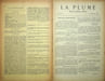 La Plume, Litt&eacute;raire, Artistique et Sociale - n&deg;81 du 1er septembre 1892.. [Revue La Plume, Collectif dont] Baudelaire, Paul Verlaine, Adolphe Rett&eacute;, ...